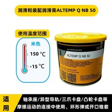 克魯勃 Q NB 50 ME 31-52 PMY 45 46 MR 401高溫裝配潤滑脂安裝膏, 1個, Q NB 50     750g
