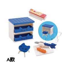 Tarlin 喵喵迷你廚房 場景模型, 1個, A款/架子組2D640