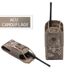 몰레 라디오 워키토키 허리 가방 홀더 포켓 휴대용 인터폰 홀스터 휴대 캠핑, 1개, 4. ACU