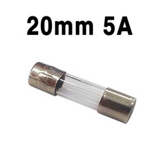 유리관휴즈 낱개 20mm 250V 0.5A~20A, 1개, 20mm-5A(낱개)