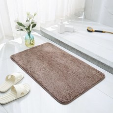 욕실 현관 흡수 방수 미끄럼방지 발매트 문앞 바닥매트, 1개, 커피색