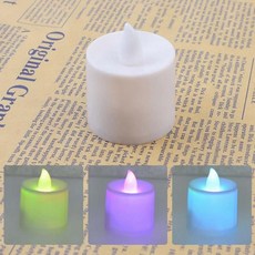 캔들 인테리어양초 LED 칼라 점멸, 기본