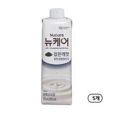 대상웰라이프 뉴케어 고소한검은깨 완전균형영양식, 200ml, 5개