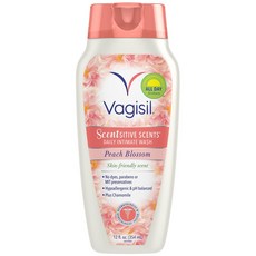 【Vagisil 衛姿絲】私密處清潔乳-清新桃花香(12oz/354ml)【兔雜tuzha】, 1個, 354ml