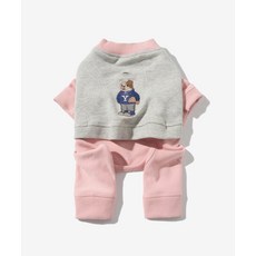 예일 엠브로이더리 댄 올인원 도기 스웻셔츠 핑크 105535, 1개