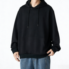 스타일닥터 남성 후드티 루즈핏 아우터 단색 데일리룩 베이직