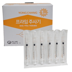 무침주사기 1ml 멸균 용창 구)부광, 1개