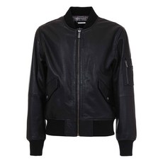 저스트까발리 레더 집업 재킷