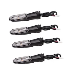 Versys 650 1000 X250 X300 오토바이 LED 방향 지시등 표시 등 깜박임 전면 후면 램프, 4pcs clear