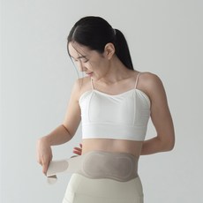 에이프 허슬리EMS슬림밸트 저주파 온열 찜질 복부마사지기 허리 뱃살 복근운동기구 마사지밸트 초경량 음성지원