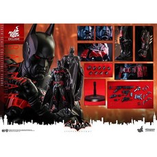 野獸國 Hot Toys VGM29 DC 蝙蝠俠 阿卡漢騎士 Futura Knight Version 1/6 比例收藏人偶, 1個