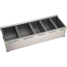 Cuisinart 조미료 및 토핑 스테이션 토핑과 조미료를 위한 식기세척기 사용 가능 용기 5개 투명 뚜껑이 있는 다용도 신선식품 준비 바비큐 버거 타코 피자 오믈렛에 딱 맞습니다, 1세트