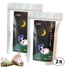 잠안올때 불면증 수면장애 락투신 잠잘오는차 티백 흑하랑 굿드림 상추티 1.8g 15티 그다이마잇, 30개입, 2개