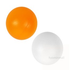 SM 로고 없는 추첨공 추첨볼 게임용공 체육대회 문구잡화, 오렌지,화이트, 1개, 화이트