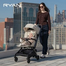 RYAN 리안 벨라 프리미엄 기내반입 휴대용 유모차, 코튼 베이지