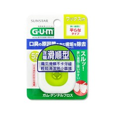 SUNSTAR GUM 牙周護理牙線 50M含蠟滑順型, 1個, 1捲, 50m