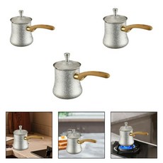 커피 포트 휴대용 청소가 용이한 전문가용 뚜껑이 있는 버터 밀크 워머 주전자 사무실 초콜릿 녹이는 냄비, 02 350ml