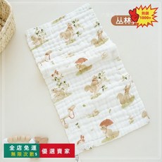 桃園出貨 口水巾 夏季薄款嬰兒三角巾 防水圍兜 嬰兒口水巾紗布毛巾兒童小方巾純棉 口水巾嬰兒全棉360吸水圍嘴非防水新, 叢林松鼠（25*50cm）, 1個