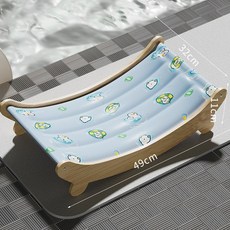 寵物冰墊躺椅 M碼, 1個, 【中號】游泳小鴨躺椅冰窩 建議5.0公斤內