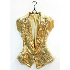 반짝이 무대조끼 나이트 스팽글 조끼 가수 웨이터 공연