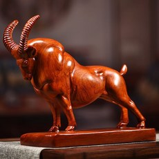 黑檀木 花梨木 紅花梨木 領頭羊 擺件 整木精雕, 如圖所示, 1個