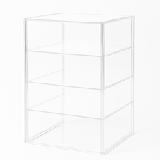 透明壓克力模型展示盒 公仔收納防塵展示架 多層玩具展示櫃 模型收藏展示盒, 1個