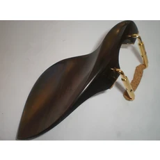 골드 컬러 클램프가 달린 바이올린 턱 레스트 4/4 부드러운 목재 부착 에보니 로즈 우드 회양목 대추 웬지