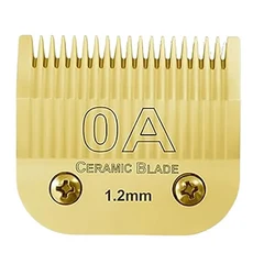 분리형 애완동물 그루밍 클리퍼 세라믹 블레이드 세트 Andis Oster A5 Wahl KM 시리즈 개 호환 가능, 06 OA(1.2mm)