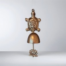 터치메탈 현관종 복 거북이 황동 문종 풍경종 현관인테리어 집들이&개업 선물, 엔틱