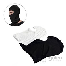 더휴즈 라이딩 두건 복면 오토바이복면, 블랙