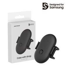 삼성 갤럭시 스마트태그2 스트랩 케이스 도난방지 자전거 안장 설치 가능 강아지 목걸이 백팩 가방끈 밴드, 1개, 블랙