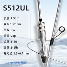 ORCA 路亞竿 UL微物竿, 直柄單竿,1.53米UL微竿【5.1尺】