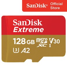 샌디스크코리아 공식인증정품 마이크로 SD카드 SDXC Extreme 익스트림 QXAA 128GB, 1개