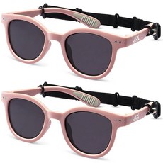EYEBUDDY 아동용 유아 선글라스 만 3~8세 편광 자외선 차단 남아 및 여아용 야외 활동을 위한 세련된 선글라스 A03-아동용 선글라스-블랙, S8444/연령 2-8/2팩, A10-아동용 선글라스-핑크