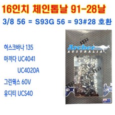 91번28날 16인치 마끼다전기톱날 호환용 UC4041A UC4020A EA3502S 마끼다톱날 호환용, 1개
