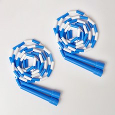 김수열 줄넘기 유아/어린이용 색동 줄넘기 K-320, 2개, 파랑