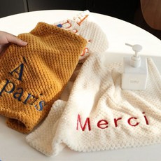 주방 욕실 부엌 고리 수건 핸드 타월 예쁜 타올 핸드타올 고리수건 답례품 행주 손 유치원, 1, 그린