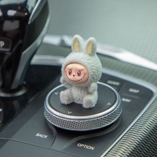 라부부 미니 인형 봉제 자아 좌식 2025 차량용, 그레이