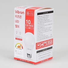 비츠온 LED 전구 10W, 전구색, 30개