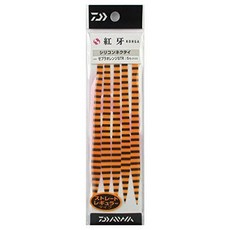 (DAIWA) STR 다이와 타이라바 홍아 실리콘 넥타이 (스트레이트) 얼룩말 오렌지, 1개