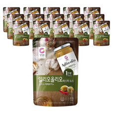청정원 알리오올리오 파스타소스 싱글파우치, 100g, 32개