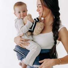 최대 45파운드의 및 Tushbaby 힙시트 안전 가벼운 노폼 디자인 보관 지원 그레이, Chambray