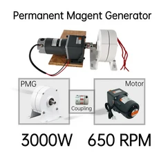 저속 3000W 4000W 5000W 12V 24V 48V 3 상 기어리스 영구 자석 발전기 AC 발전기 풍력 터빈 DIY에 사용, 03 Motor Combination, 01 5000W, 03 12V용