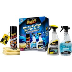메기아르의 워터리스 워시 키트 - 이 프리미엄 자동차 디테일링 키트는 먼지와 때를 부드럽게 제거하고 윤기를 더하고 물 없이도 자동차의 여러 표면을 보호합니다 어디서나 놀라운 결, 70 Fl Oz (Pack of 1)