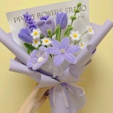 꽃다발 키트 세트 조화 선물 부케 패키지 미술 기념일 공예 diy 행사 공연 축하 졸업, 스타일 C