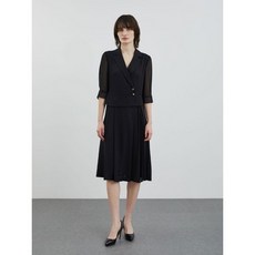 플리츠원피스4OCMOA4121 715833, 블랙 95