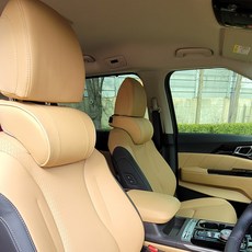 皇家舒適汽車頸墊, 馬鞍棕, 2個