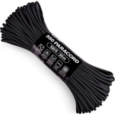 앳우드 로프 MFG 준비 로프™ 반사 550 파라코드 100피트 7줄 코어 나일론 낙하산 코드 외부 생존 장비 미국산 | 랜야드 팔찌 핸들 랩 열쇠고리, Neon Orange, 1개