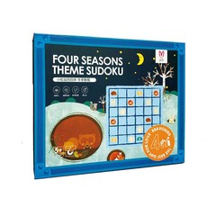 益嬰房 昌兒 小松鼠的四季數獨 遊戲書 兒童認知書 學習教具 訓練專注力記憶力, 冬季