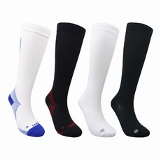 자전거양말 니삭스 무봉제 흡한속건 근저족막 긴양말 사이클, M(245-265) × 블랙